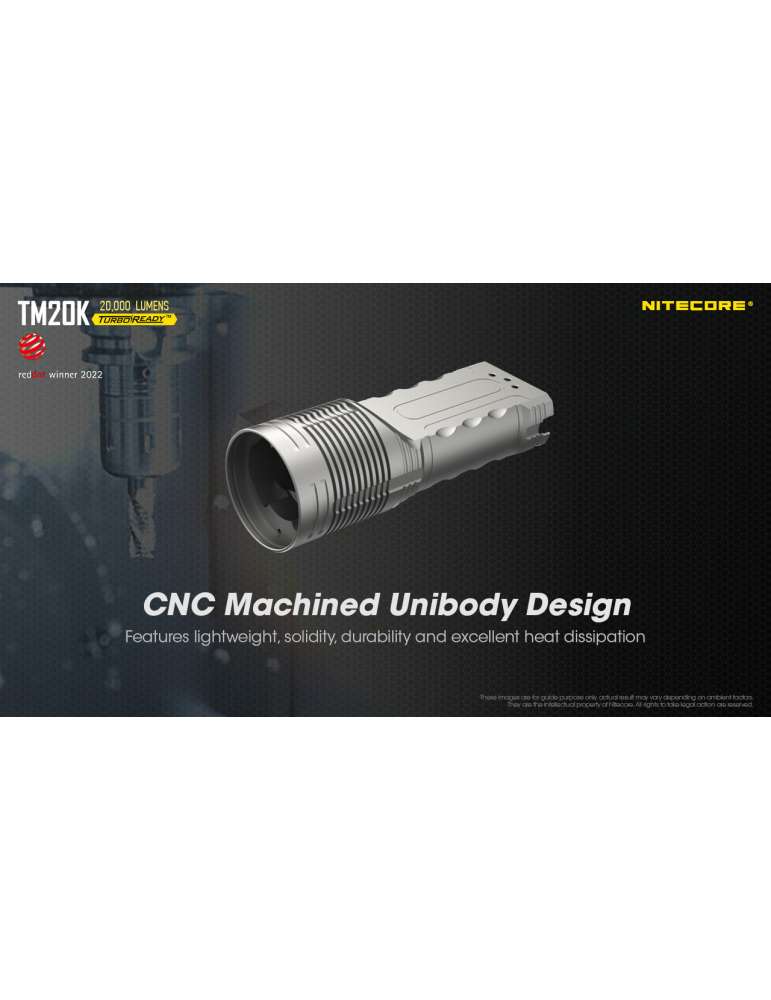 TM20K lampe torche 20000LM rechargeable USB C