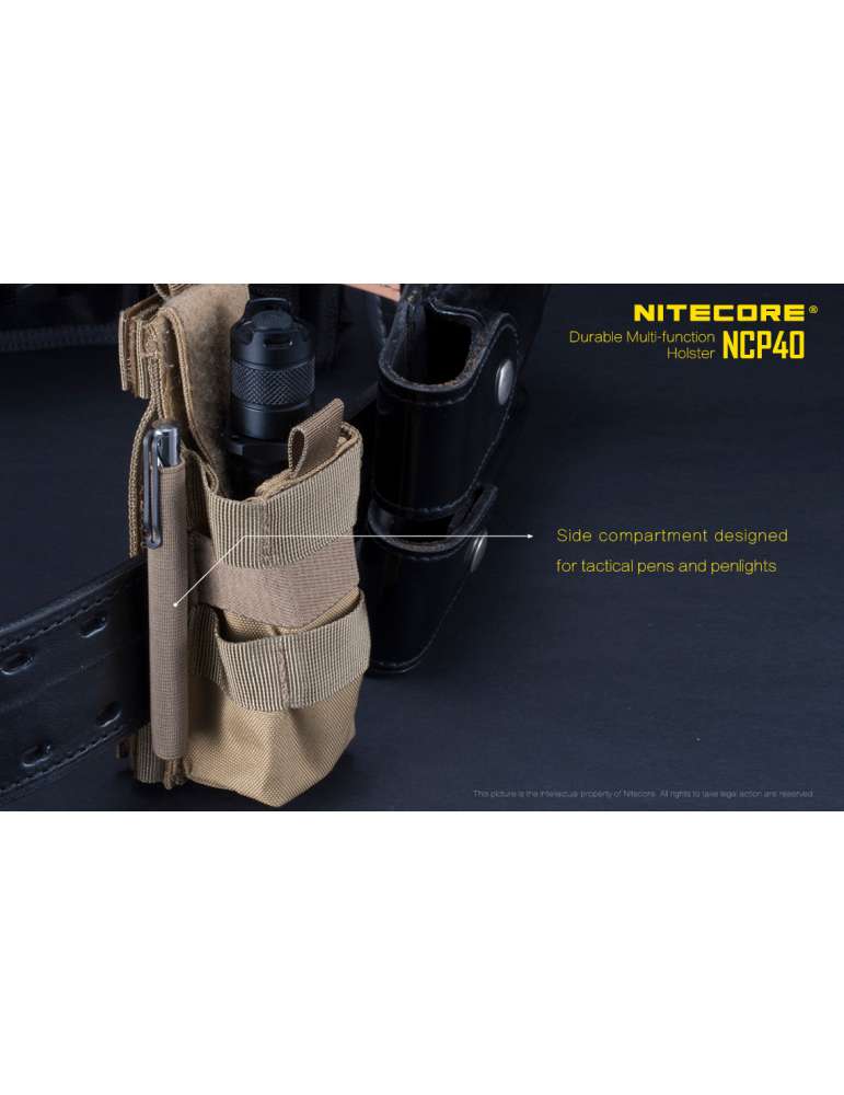 NCP40 holster pour lampe de poche nylon 1000D noir