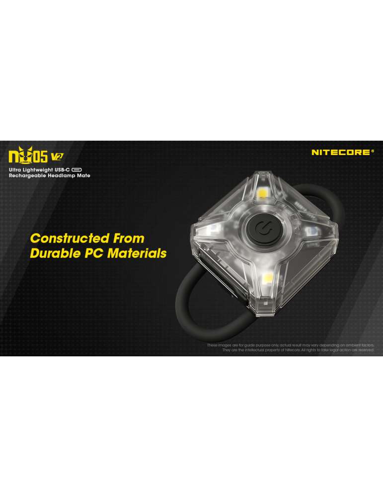 NU05 V2 KIT mini signaallamp 40LM witte en rode LED