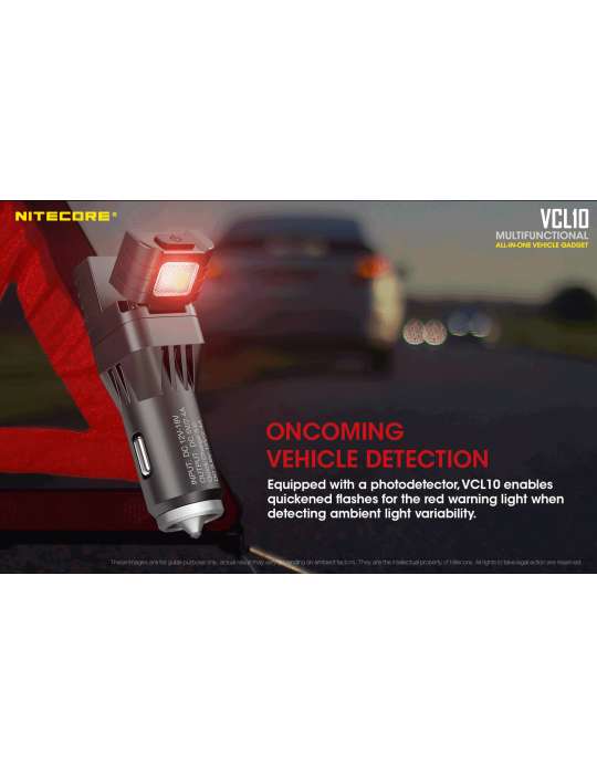 VCL10 lampe de secours voiture chargeur USB allume cigare