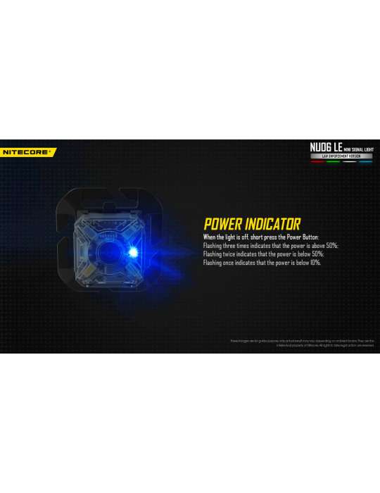 NU06LE mini lampe signal police blanc rouge vert bleu compatible ARC rail