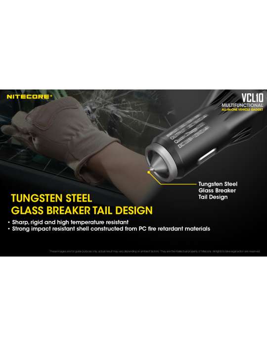 VCL10 noodlamp auto-USB-oplader car plug