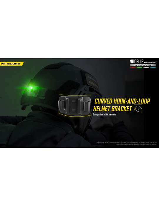 NU06LE mini lampe signal police blanc rouge vert bleu compatible ARC rail