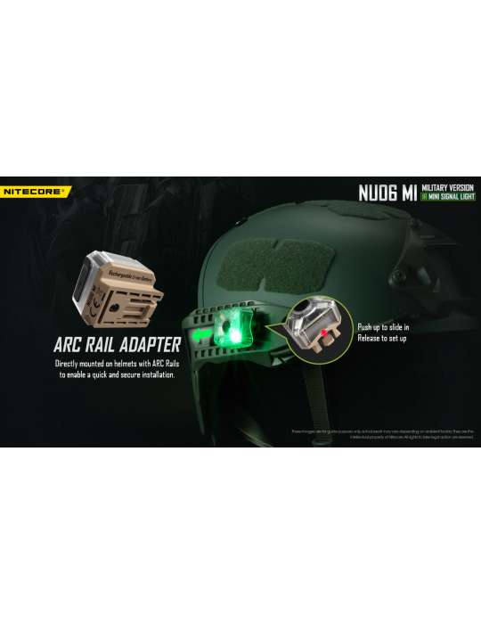 NU06MI mini lampe signal rouge bleu vert infra rouge police militaire