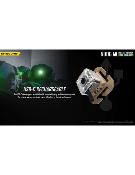 NU06MI mini lampe signal rouge bleu vert infra rouge police militaire