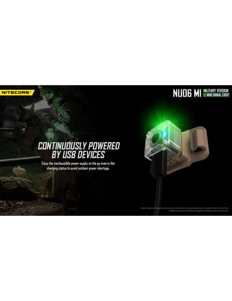 NU06MI mini lampe signal rouge bleu vert infra rouge police militaire
