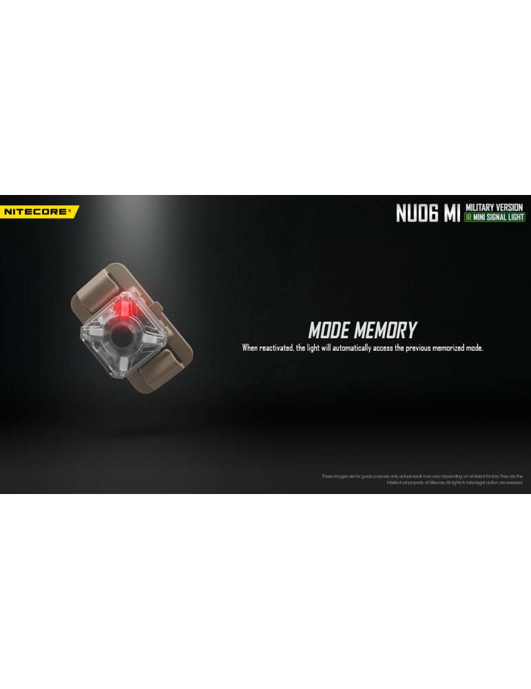 NU06MI mini lampe signal rouge bleu vert infra rouge police militaire