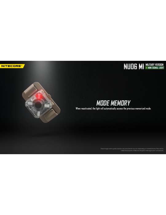 NU06MI mini lampe signal rouge bleu vert infra rouge police militaire