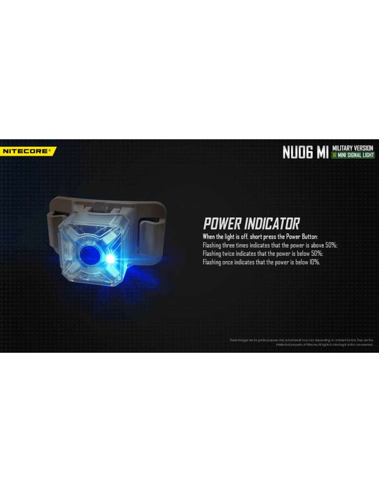 NU06MI mini lampe signal rouge bleu vert infra rouge police militaire