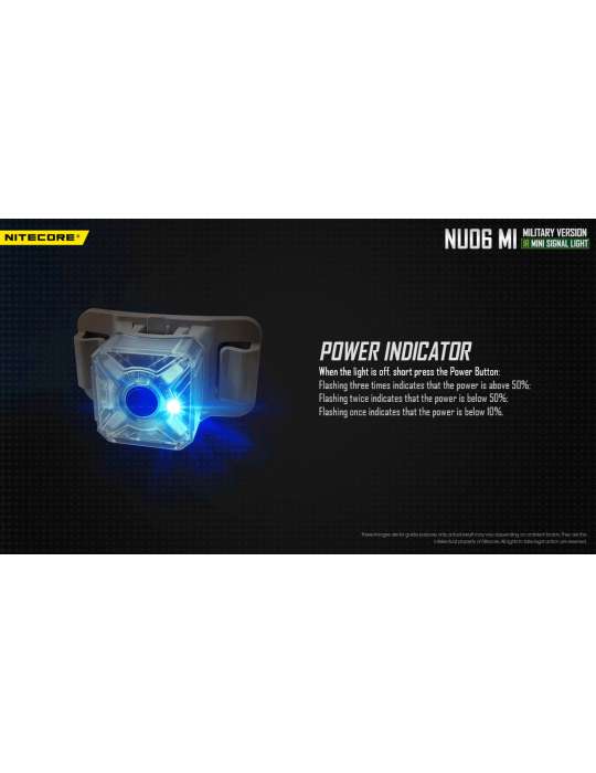 NU06MI mini lampe signal rouge bleu vert infra rouge police militaire