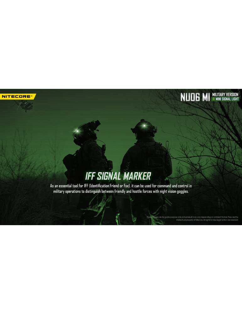 NU06MI mini lampe signal rouge bleu vert infra rouge police militaire
