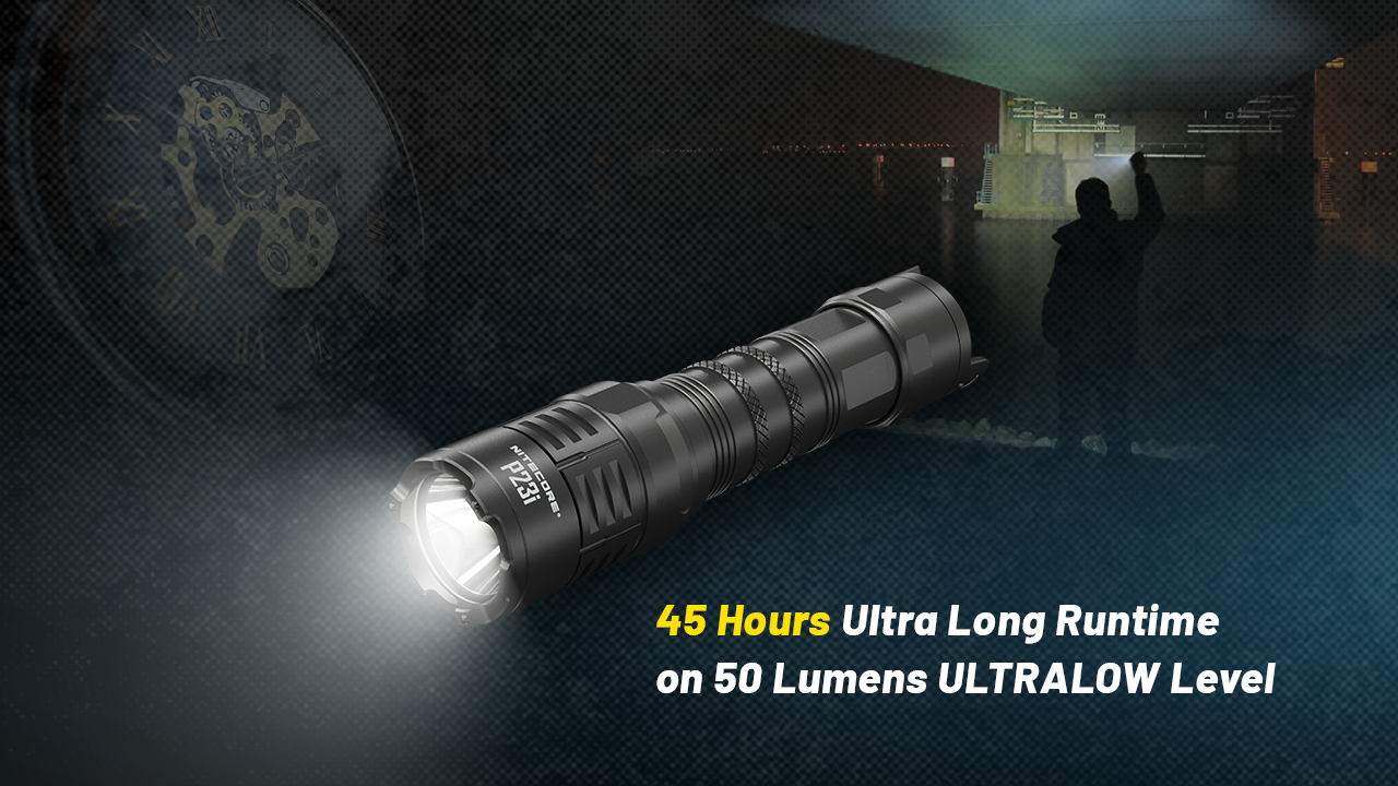 P23I - long battery life flashlight