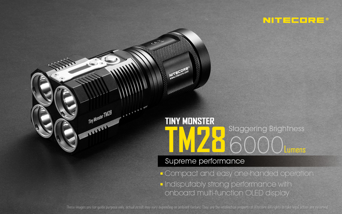 Lampe tactique TM28 Nitecore - pour force de l'ordre